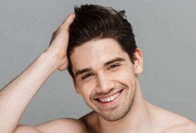 Male rhinoplasty finished look